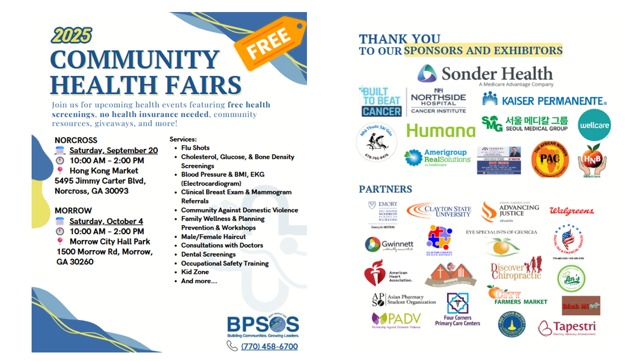 2025 BPSOS Annual Health Fair and our Sponsors 